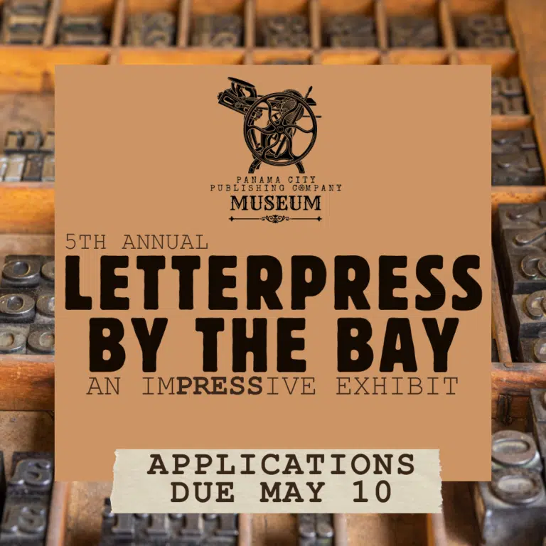 2025 PCPCM LETTERPRESS BY THE BAY Apps Due